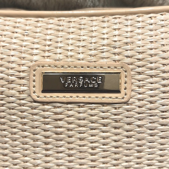 VERSACE PARFUMS-WOVEN CREAM MAKEUP BAG - Picture 2 of 10